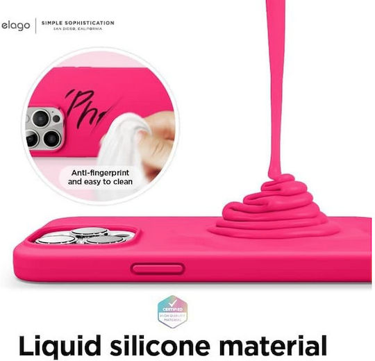 Elago Premium Back Cover Silicone Neon Hot Pink (iPhone 13 Pro Max)