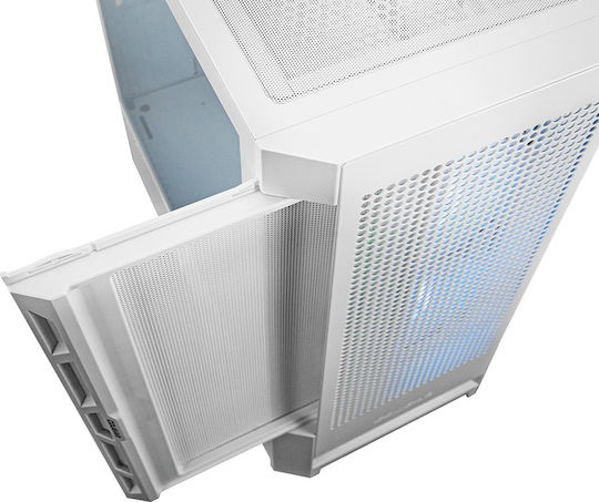 Cougar Duoface RGB Gaming Midi Tower Computer Case with Side Window White