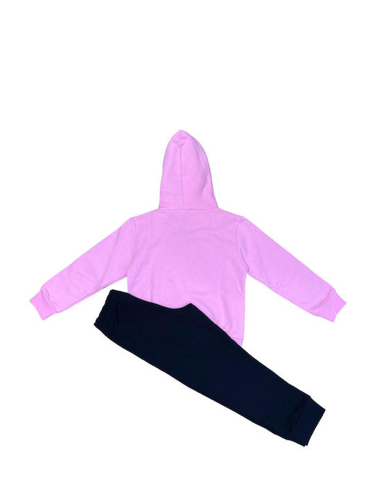 Spark Kids Sweatpants Set Pink 2pcs