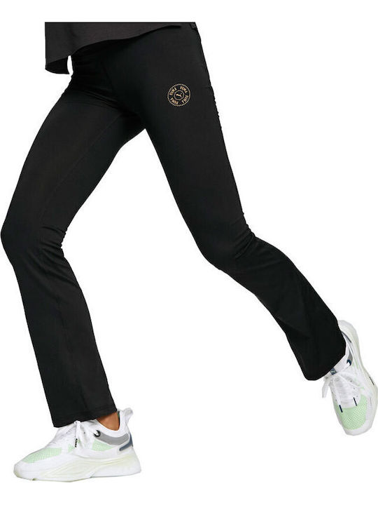 Love Bootcut Training Γυναικείο Κολάν Ψηλόμεσο Μαύρο