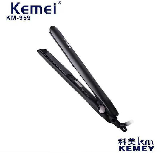 Kemei KM-959 Πρέσα Μαλλιών με Κεραμικές Πλάκες 35W