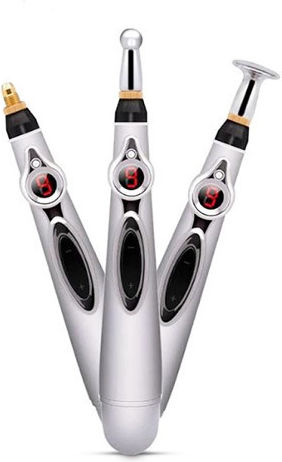 Electronic Meridian Acupuncture Pen Stift Massage Akupressur für die Hände Gray