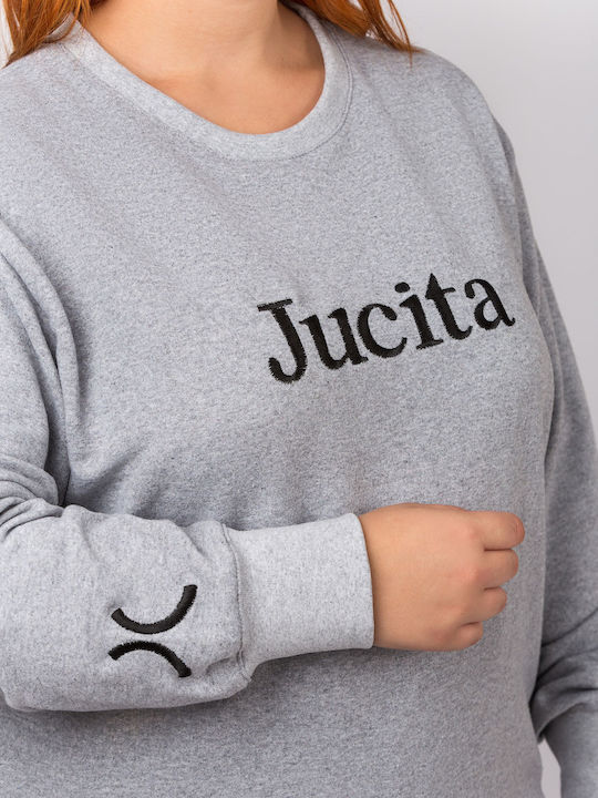 Jucita Women's Long Sweatshirt Gray