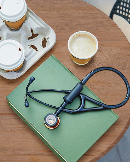Littmann Кардиологичен Стетоскоп с Двоен Конус Черен