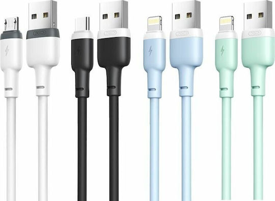 XO NB208 USB-A zu Lightning Kabel Grün 1m (16.005.0231)