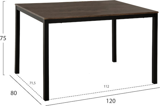 Τραπεζαρία Goose με 4 Καρέκλες 120x80εκ. Τραπεζαρία Goose με 4 Καρέκλες 120x80εκ.