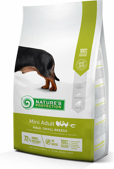 Nature's Protection Mini Adult 2kg Dry Food Grain-Free for Adult Small Breed Dogs with Chicken and Poultry