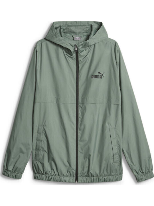 Winter Jacket Windproof Green