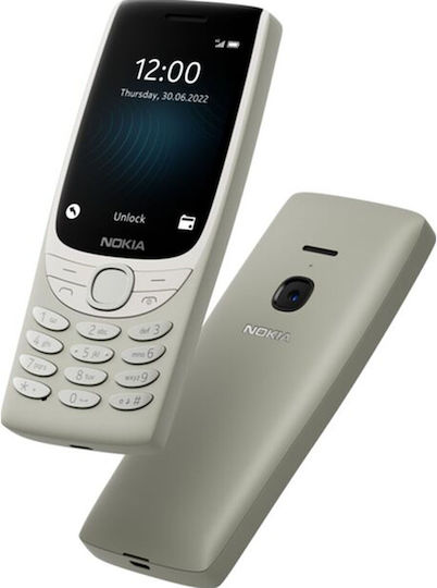 Nokia 8210 Dual SIM (480/128MB) Κινητό με Κουμπιά Sand