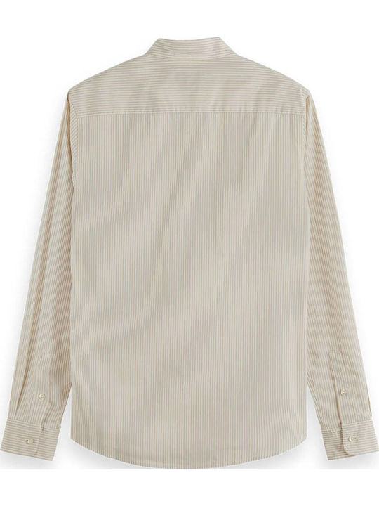 Scotch & Soda Essential Herrenhemden Enge Passform Beiges Scotch & Soda Essential Herrenhemden Enge Passform Beiges