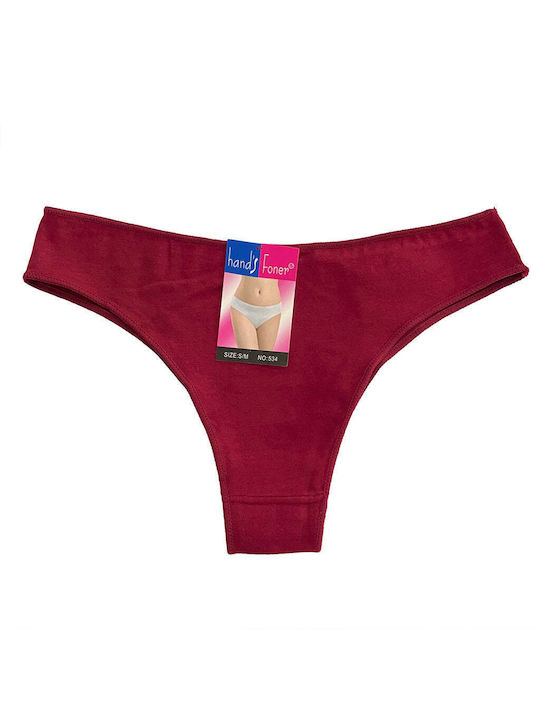 Ustyle Cotton Women's Brazil Burgundy