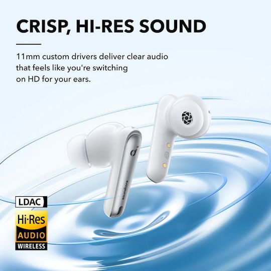Soundcore by Anker Liberty 4 NC In-ear Bluetooth Handsfree Earphones with Sweat Resistance and Charging Case White