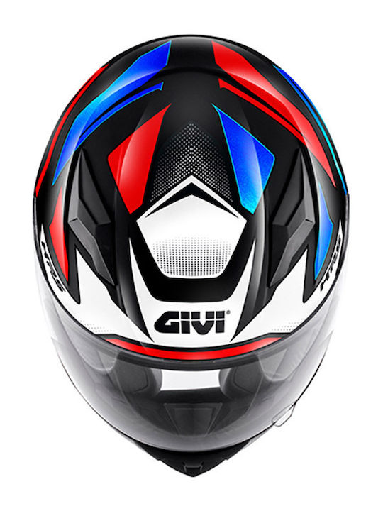 Givi HJ04 Evo Blue/Red Παιδικό Κράνος Μηχανής Full Face ECE 22.06 1190gr