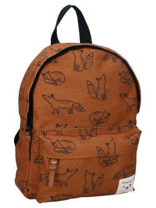 Kidzroom School Bag Backpack Kindergarten in Brown color