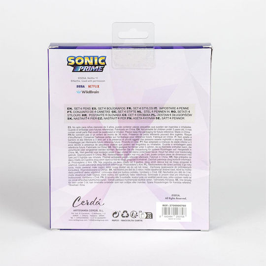 Cerda Sonic Pixuri Ballpoint 4 Bucăți