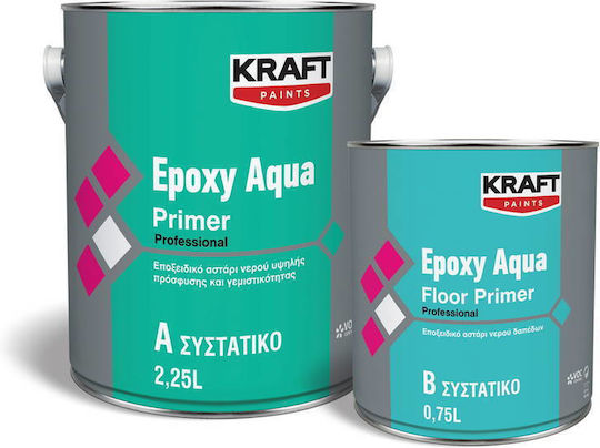 Kraft Epoxy Aqua Primer Primer Epoxy Water Primer 2C Transparent Suitable for Construction Materials / Metal 3lt