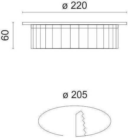 Spot Light Rund Vertieft LED Panel 30W mit Natürliches Weiß Licht 4000K