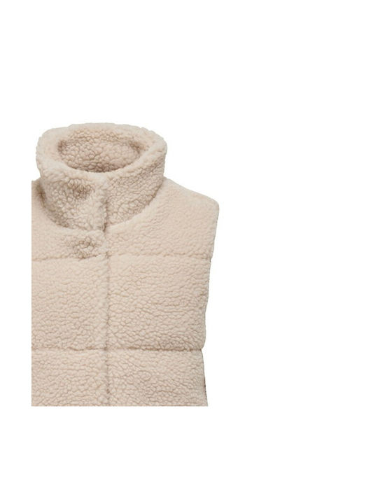 Kids Only Kinderjacke Ärmellos Kurz Beige