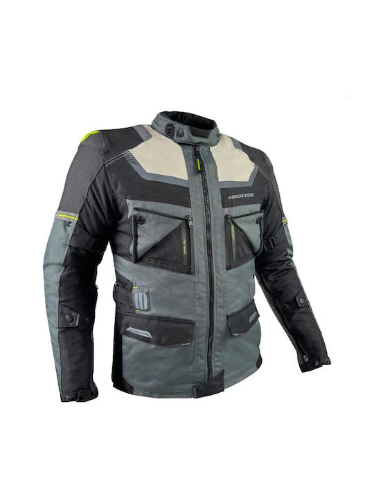 Nordcode Adventure Evo 24 Men's Motorcycle Jacket Cordura 4 Seasons Waterproof Dark Grey/Black