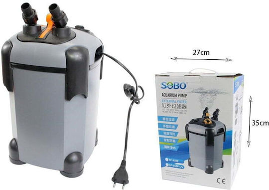 Sobo External Filter 7W for Aquariums up to 400lt with Performance 850lt/h