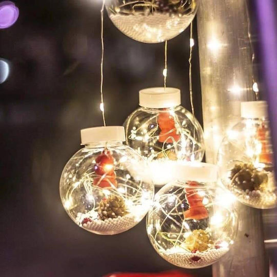 10 Λαμπάκια LED Κουρτίνα 3μ. Ψυχρό Λευκό