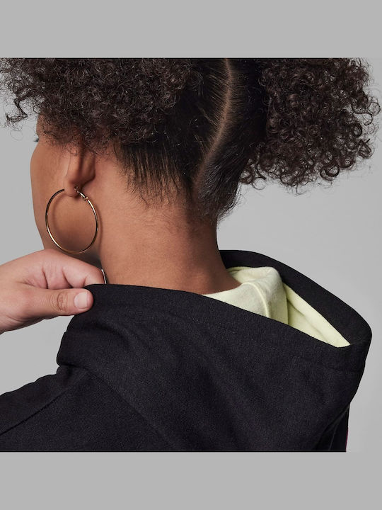 Kids Sweatshirt with Hood and Pockets Black