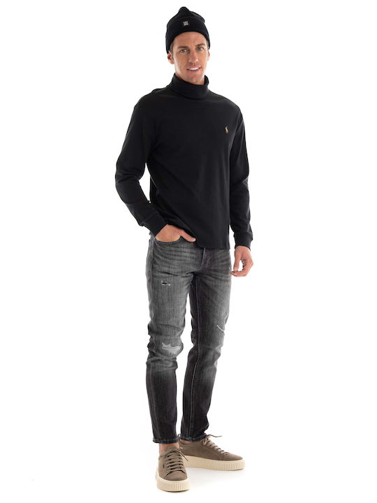 Jack & Jones Mike Pantaloni de Bărbați din Jean în Linie Tapered Gri