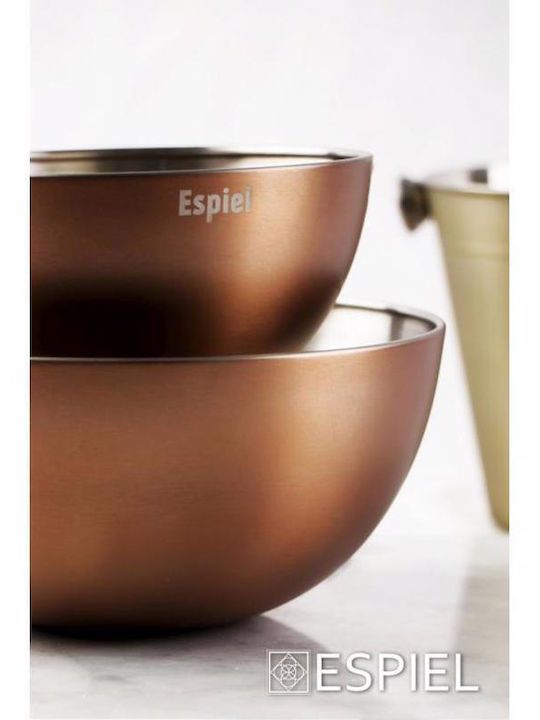 Espiel Inox Salad Bowl Silver 28.5x28.5x15cm