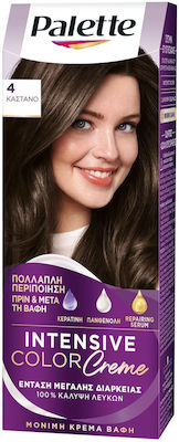 Βαφή Μαλλιών Intensive Color Cream No4 Καστανό Palette (50 ml)