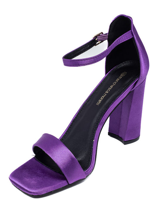 Franchesca Moretti Women's Sandals cu curea la gleznă Purple