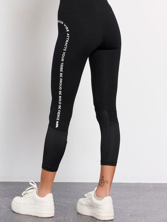 BodyTalk Ausbildung Frauen Gekürzt Leggings Hochgeschnitten Schwarz