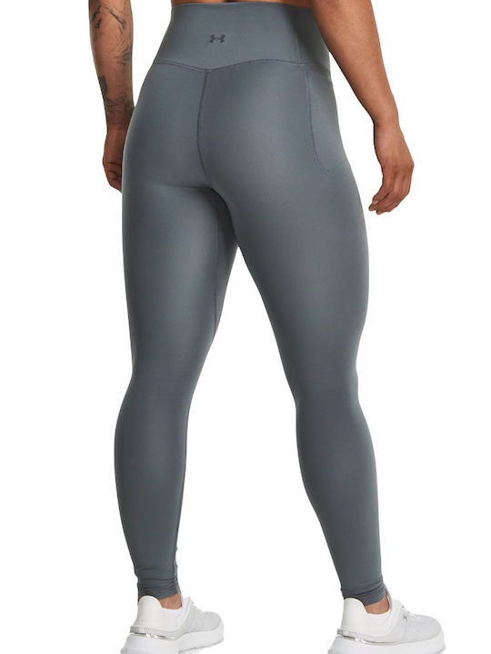 Under Armour Ausbildung Frauen Lang Leggings Hochgeschnitten Gray