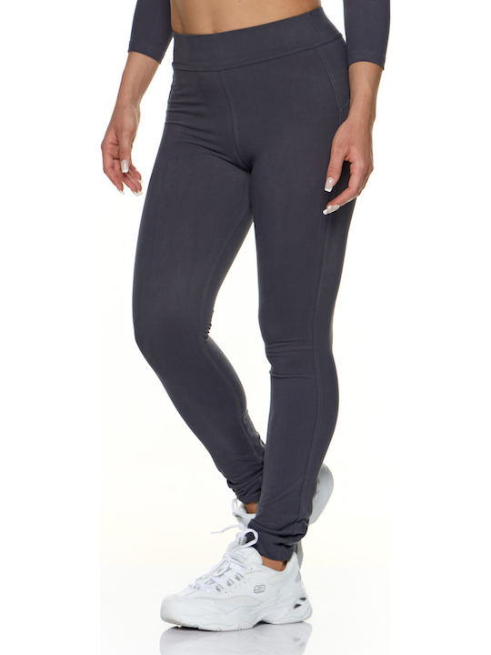 Women's Long Training Legging High Waisted Gray