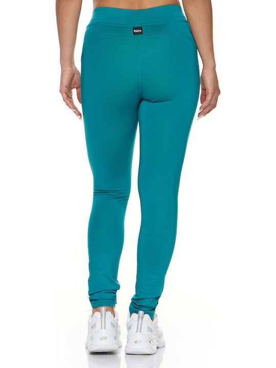 Women's Long Training Legging High Waisted Turquoise