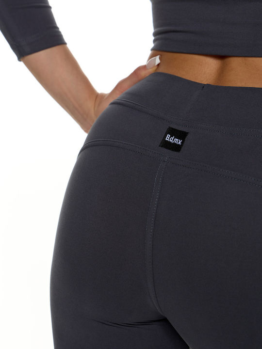 Women's Long Training Legging High Waisted Gray