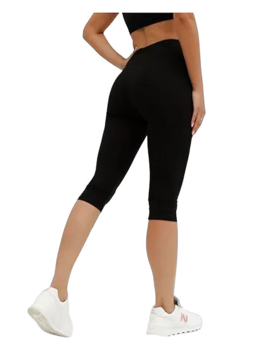 Berrak Frauen Capri Leggings Schwarz