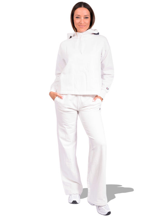 Pantaloni de Trening cu pantaloni evazati Alb