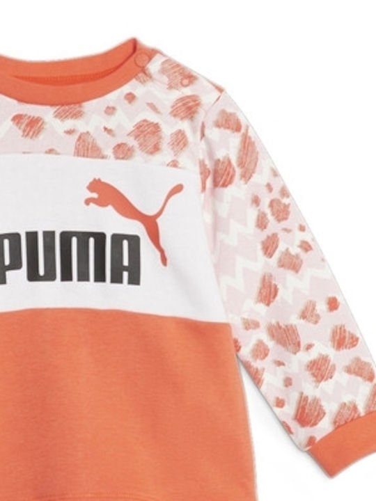 Puma Kids Sweatpants Set Orange 2pcs