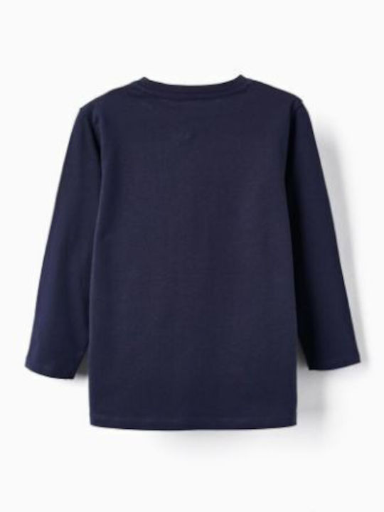 Zippy Kids Blouse Long Sleeve Navy Blue