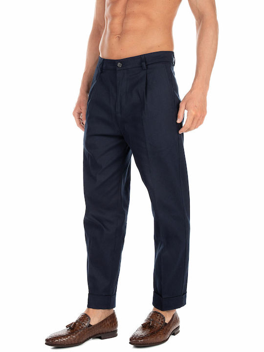 Les Deux Men's Trousers Suit Navy Blue