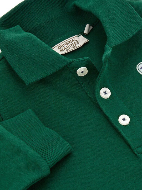 Original Marines Polo pentru copii Cu mâneci lungi Verde