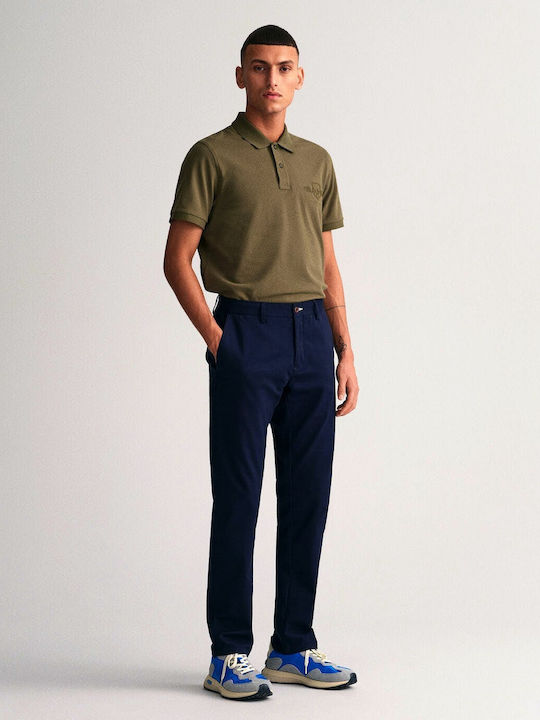 Trousers Chino in Slim Fit Blue