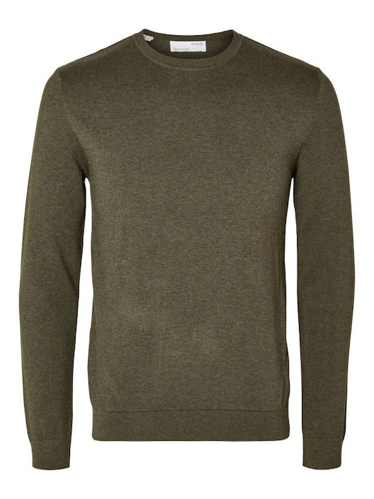 Selected Men's Long Sleeve Sweater Khaki