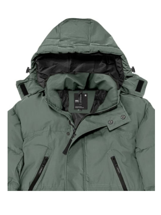 Rebase Men's Winter Parka Jacket Green