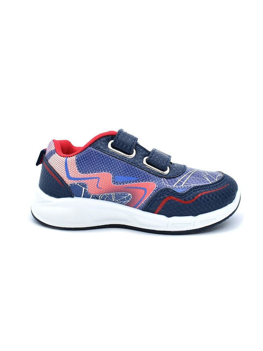 Spiderman Kinder-Sneaker mit Klettverschluss & Lichtern Blau