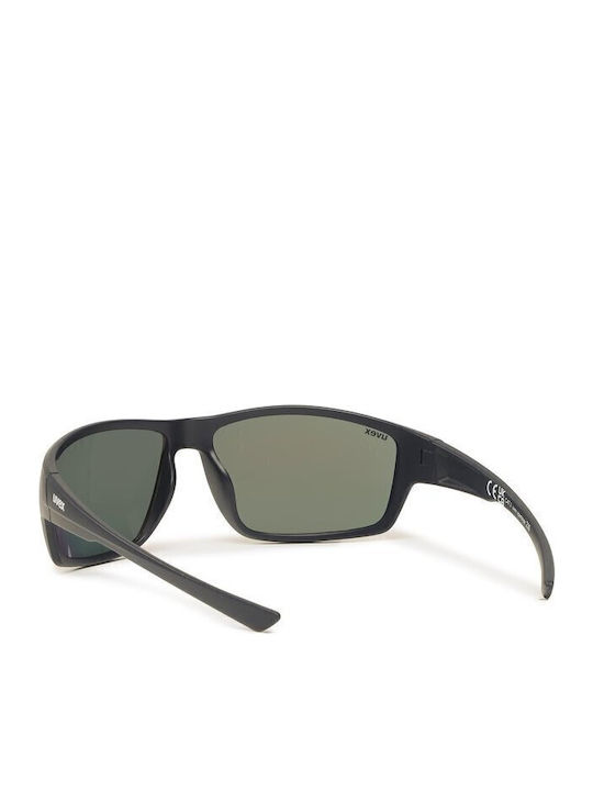 Uvex Sportstyle 230 Men's Sunglasses with Black Plastic Frame and Blue Mirror Lens S5320694416