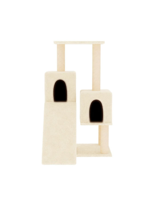 vidaXL Scratching Post Cat Trees Beige 4 levels 61x55x82cm