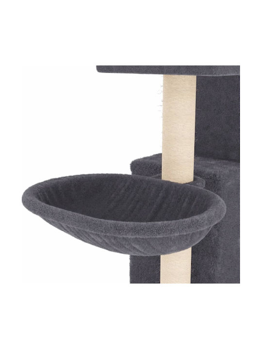 vidaXL Cat Tree Dark Grey 83 cm with Sisal Scratching Posts Scratching Post Cat Trees Gray 4 levels 61x35x83cm