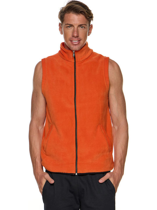 Мъжка Жилетка Fleece Оранжев