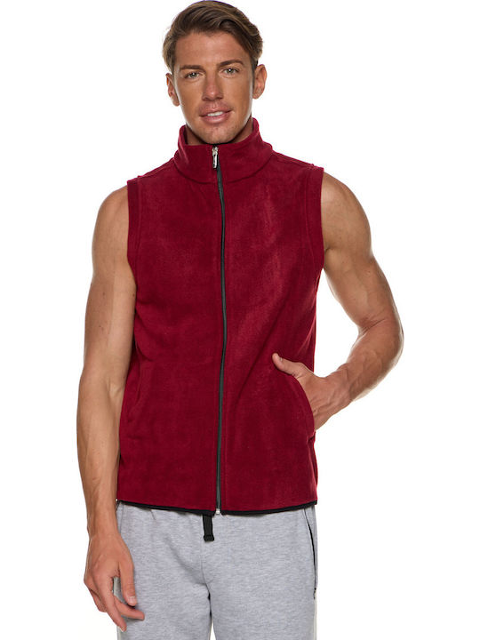 Мъжка Жилетка Fleece Бордо